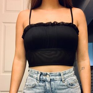 Forever 21 black crop tank